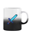 Puodelis  Minecraft sword blue